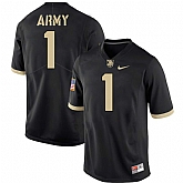 Army Black Knights 1 Marcus Hyatt Black College Football Jersey Dzhi,baseball caps,new era cap wholesale,wholesale hats